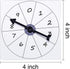 Gejoy 10 Pack Transparent Spinners for Classroom, Clear Spinners Dry Erase Math Game with Rotating Arrow
