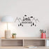 Tribal Mountain Adventure Wall Sticker - Removable Art Decal for Kids Room, Nursery, or Bedroom - Travel Mural QQ198