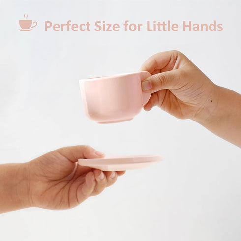 Set Playset Set PairPear Tea Party Dessert Stand -Wooden Toys Pretend Play Food Kitchen Accessories for Toddler Tea