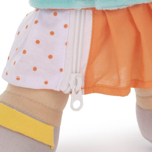 Miniland Washable Diversity Doll: Asian Girl - Develop Manual Skills, Dress and Undress, Ages 2-6
