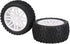 BQLZR 4X White Front Rear Wheel Rim Rubber Tyre Replacement for RC 1:10 Off-Road