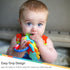 Nuby Ice Gel Teether Keys - Silicone Soothing Baby Teether Toys for Infants - Gentle for Sore Gums Colorful and Fun