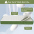3" 38" Lx24 Mini Mattress, W Premium Foam Mattresses, Soft Pure Cotton Breathable Cover Fabric, Waffle Grid