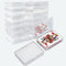 Playing Card Deck Box, 16 Pcs Plastic Empty Trading Card Case Holder, Clear Card Storage Organizer for Crafts