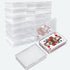 Playing Card Deck Box, 16 Pcs Plastic Empty Trading Card Case Holder, Clear Card Storage Organizer for Crafts