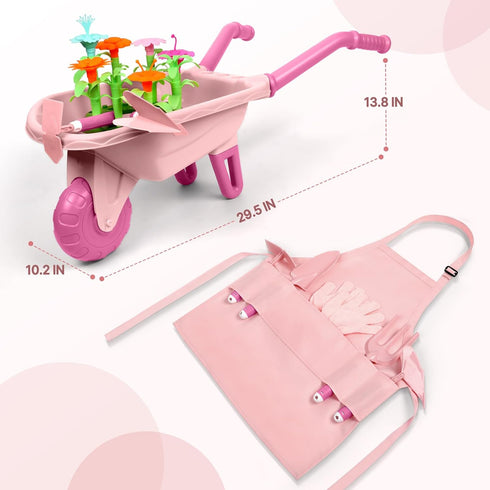 16Pcs Set 93 Qtioucp Kids Gardening Tools Outdoor Toys Backyard Play with PCS DIY Flower Garden Building Preschool