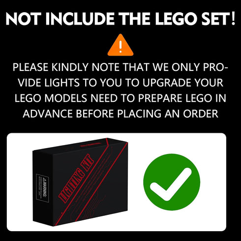 LED Lighting Kit Compatible with Lego Chevrolet Camaro Z28 10304, Light Kit for Model, NOT Included (RC Model)