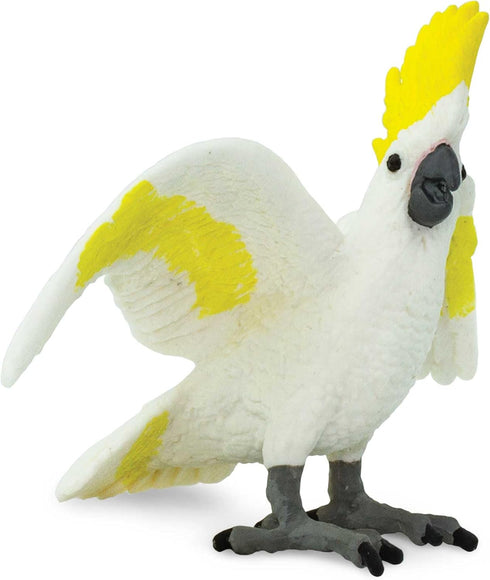 Safari Ltd. Cockatoo Figurine - Lifelike 3.75" Plastic Bird Figure - Educational