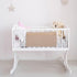 YARNOW Stroller Organizer Bag with Double Cotton Pockets, Portable Hanging Storage Bag for Diapers, Milk Bottles