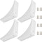 BokWin Silver Box Corner Protector Metal,4 Pcs 2.56 Inch Decorative Corner Brackets with