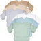 Jeyiour 6 Pack Long Sleeve Baby Bibs Mess Proof Bib Washable Feeding