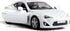 1:36 Diecasting Alloy Car Model - Toyota 86 Toy Car, Pull Back Vehicles for Toddlers Kids Gift (White)
