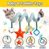 Baby Car Seat Toys Activity Stroller Toy - Spiral Hanging Plush Toys for Boys Girls 0-12 Months