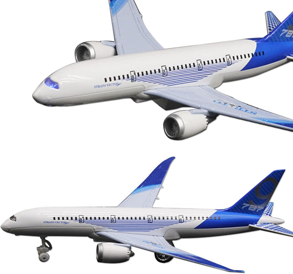 OTONOPI Airplane Toys Bump and Go Airlines Die Cast Metal Model Plane