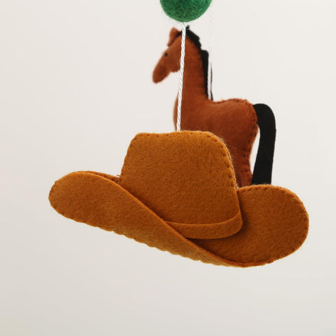 Colorful Western Crib Mobile - Gender Neutral Nursery Decor