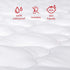 Pack 2 Pack Pack and Play Mattress Pad Protector Waterproof, Cotton Fabric Absorbent, Soft and Play Sheets, Fits Graco