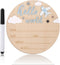 Penitue Hello World Newborn Sign, 5.9in Round Basswood Newborn Welcome Signs with Writing