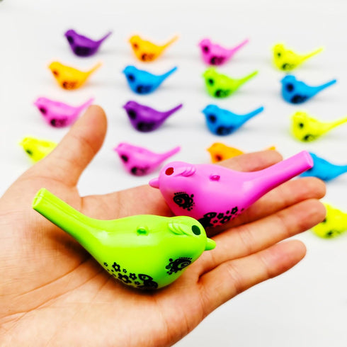 CAILEZHI 24 Pcs Bird Water Whistle Party Whistles for Kids Novelty Water Warblers Bird Whistle Toy Musical Instrument