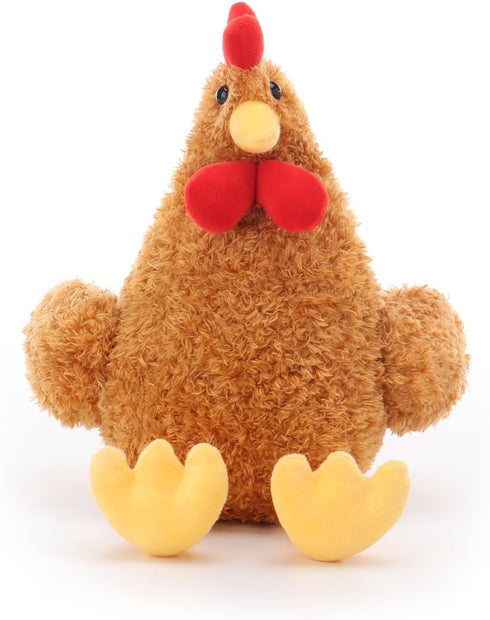 Rooster,10Inches) Apricot Lamb Toys Plush Ginger Rooster Stuffed Animal Soft Cuddly Perfect for Child (Ginger