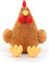 Rooster,10Inches) Apricot Lamb Toys Plush Ginger Rooster Stuffed Animal Soft Cuddly Perfect for Child (Ginger