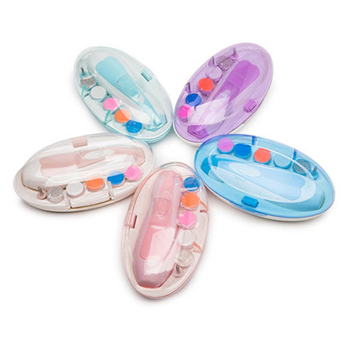 Trimmer Set, Frcolor Baby Nail File, Electric Safe Nail File Tools Grinding Manicure for Newborn Toddler Toes