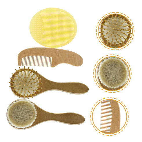 Toddmomy Silicone Bath Brush & Grooming Kit for Newborns - Perfect for Boys & Girls