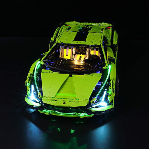 BRIKSMAX LED Lighting Kit for Technic Lamborghini Sián FKP 37 - Compatible with Lego 42115