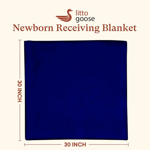 30"x30" 4-Pack Newborn Receiving Blankets, Lightweight, Soft Breathable Infant Swaddles Sensitive Friendly