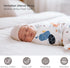 NOOVIA 2-Pack 43x47 inch, Muslin Swaddle Blankets, Baby Swaddles for Girls and Boys, Newborn Receiving Blankets, Bamboo