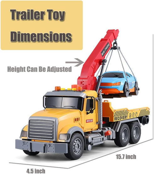 Large,1/18 4 Old,15" Rescue Tow Truck Toy Boy Toy for Age + Year