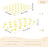miaozhen 1 Pack 52x28 Cotton Baby Crib Sheets for Boys Girls Soft Breathable Bright Yellow Star White Unisex Child Crib