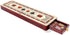 3 Track Continuous Cribbage Board in Maple Wood/Bloodwood - 12.5 Inch Size with Inlaid Card Symbols and Storage Drawer