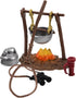 TOYANDONA Dollhouse Stove Kitchen Furniture: Miniature Hanging Stove Tea Kettle, Fairy Garden