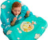 grabease Allover Waterproof Bib for Self-Feeding Infants and Toddlers, Machine Washable, Ages