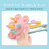 18 Montessori Sensory Toys for Babies,Silicone Teething Toys Pull String Baby Toy Months (Pink)