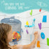 Comfylife 2 x Mesh Bath Toy Organizer + 6 Hooks + 36 Educational Foam Letters & Numbers for Baby Bath Toys