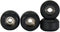 Teak Tuning CNC Polyurethane Fingerboard Bearing Wheels, Black - Set of 4 Durable Wheels with Hard Durometer