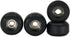Teak Tuning CNC Polyurethane Fingerboard Bearing Wheels, Black - Set of 4 Durable Wheels with Hard Durometer