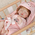 22 Inches 55 cm Lifelike Reborn Baby Doll, Vinyl Newborn Doll with Removable Dress, Realistic Baby Doll with Magnetic