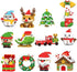 NDZUI 2025 Christmas Building Blocks Set, Stacking Bricks Christmas Decorations and Gifts Building
