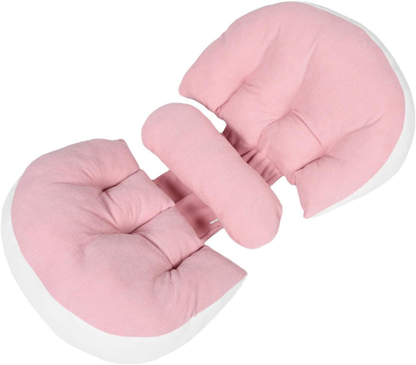 CVUTOVO U-Shaped Maternity Pillow for Women Belly and Back Support Cooling Pillow for