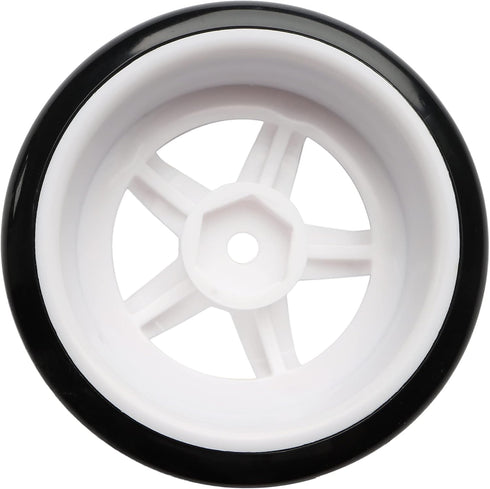 4PCS 12mm Hub Wheels, 1:10 63mm Hard Plastic RC Drift Cars On Road Touring Racing Bald Tires for Traxxas HSP Tamiya