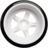 4PCS 12mm Hub Wheels, 1:10 63mm Hard Plastic RC Drift Cars On Road Touring Racing Bald Tires for Traxxas HSP Tamiya