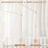 36 Inch let's make Baby Crib Mobile Arm - Wooden Mobile Arm Upgraded Adjustable Mobile Holder for Crib Mobile Hanger