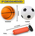 Toddler & Little Kids Basketball - 5" Mini Inflatable Balls for Indoor Outdoor Play