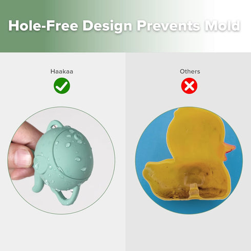 Set, 3-5, 3 haakaa Baby Bath Fishing Toy Mold Free Food Grade Silicone Bathtub Fishing Toy for Toddler & Kids Ages