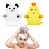 KFHENSOMR 2PCS Baby Bath Mitt Washcloths Gloves Panda Chicken Toddler Soft Washcloths for