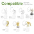 Maymom Breast Pump Bottle Compatible with Medela Pump in Style MaxFlow, Freestyle, Swing Maxi Pump, 8pc/pk with Maymom