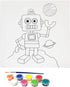 Misco Toys Canvas Paint Party Kits, 11 Piece Art kit Pre-Drawn Outline