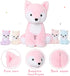 MorisMos Stuffed Fox Mommy & Babies Plush Toy Set, Large Soft Foxes for Women, Girls, Kids